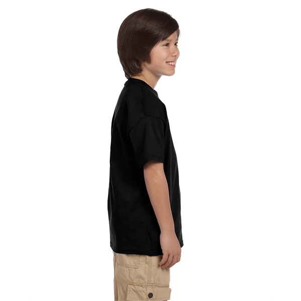 Youth-sized short sleeve cotton T-shirt with double-needle sleeves and bottom hems.... from ASI 34063 alphabroder