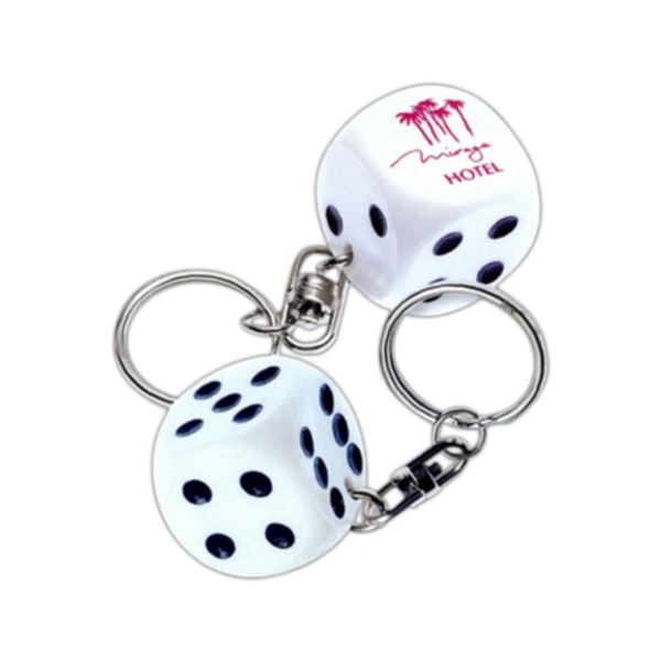 Lucky Dice - 6 working days - Key chain with dice... from ASI 48500 Dard Products