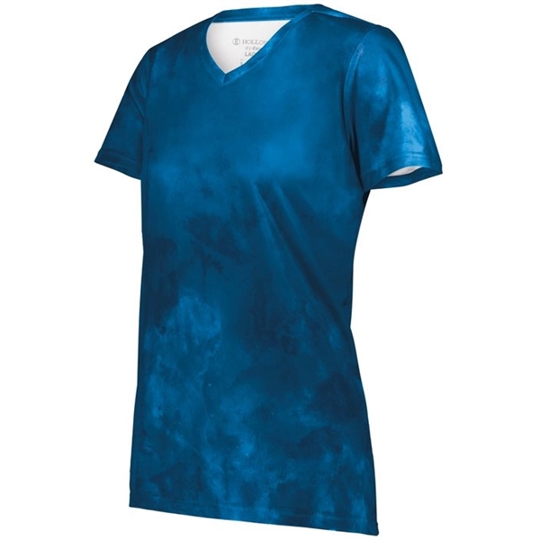 The Ladies Stock Poly Tee is made from a 5.6-ounce blend... from ASI 37461 Augusta Sportswear / Holloway Sportswear