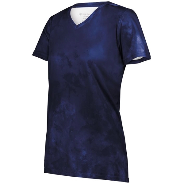 The Ladies Stock Poly Tee is made from a 5.6-ounce blend... from ASI 37461 Augusta Sportswear / Holloway Sportswear