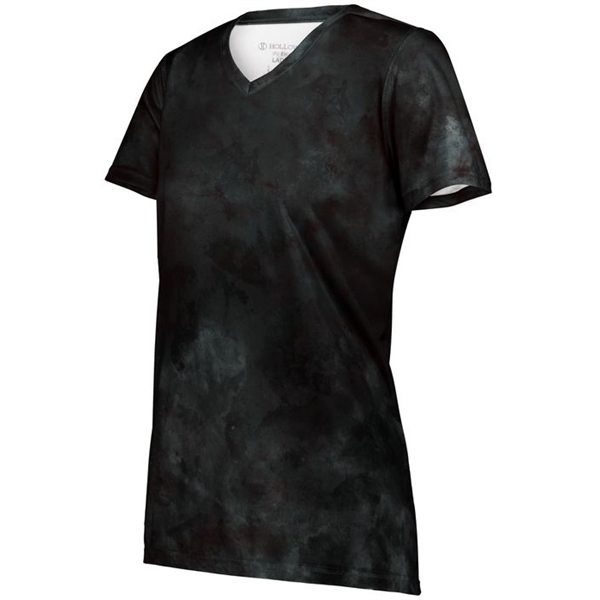 The Ladies Stock Poly Tee is made from a 5.6-ounce blend... from ASI 37461 Augusta Sportswear / Holloway Sportswear