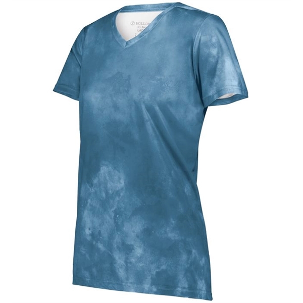 The Ladies Stock Poly Tee is made from a 5.6-ounce blend... from ASI 37461 Augusta Sportswear / Holloway Sportswear