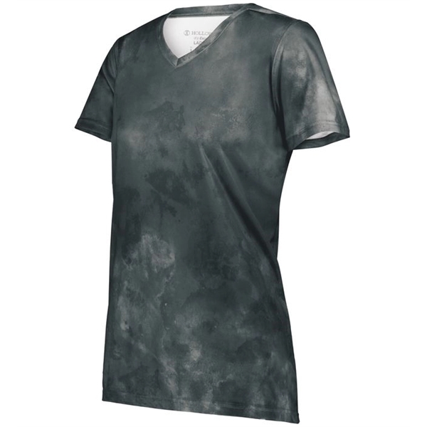 The Ladies Stock Poly Tee is made from a 5.6-ounce blend... from ASI 37461 Augusta Sportswear / Holloway Sportswear