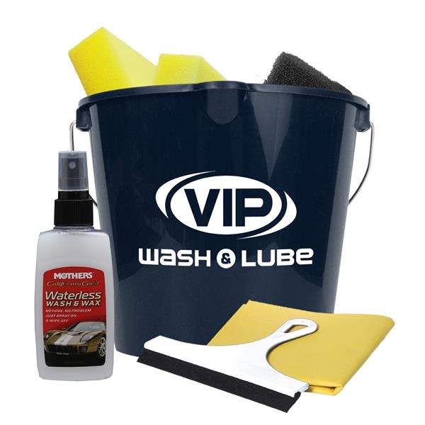 Premium car wash kit with 7 quart bucket, 2 sponges, scrubber... from ASI 55990 Garyline / GaryLine®