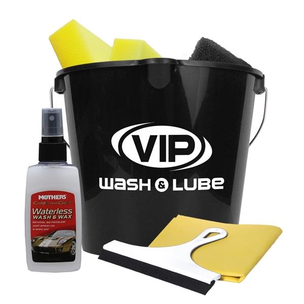 Premium car wash kit with 7 quart bucket, 2 sponges, scrubber... from ASI 55990 Garyline / GaryLine®