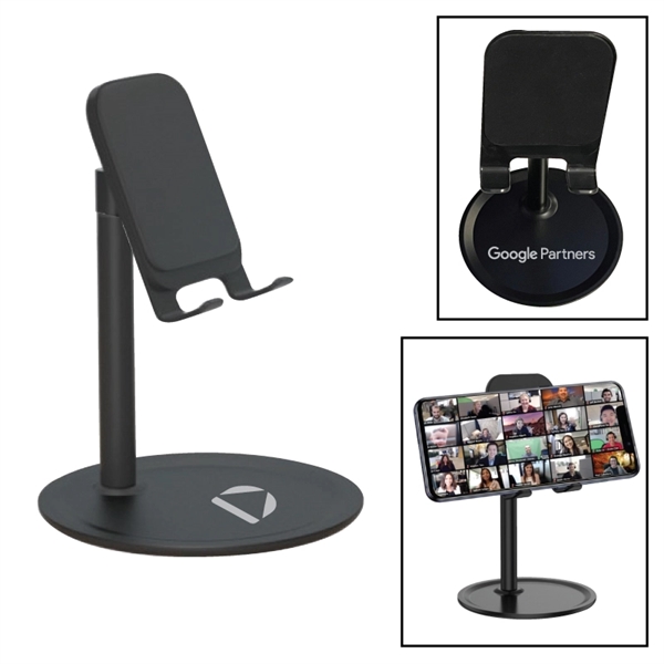 Adjustable angle, anti-slip, aluminum base smartphone or cellphone holder dock and... from ASI 57655 STOPNGO Line