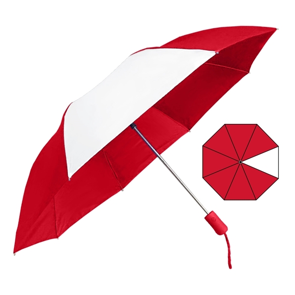 Make imprints pop with a unique 7/1 panel layout! This umbrella... from ASI 89955 StrombergBrand / Stromberg Brand