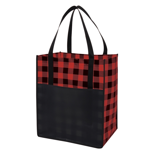 Northwoods laminated non-woven tote bag with long handles for comfortably carrying... from ASI 61125 Hit Promotional Products / Hit®