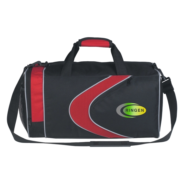 Sports duffel bag with top zippered compartment and shoulder strap.... from ASI 61125 Hit Promotional Products / Hit®