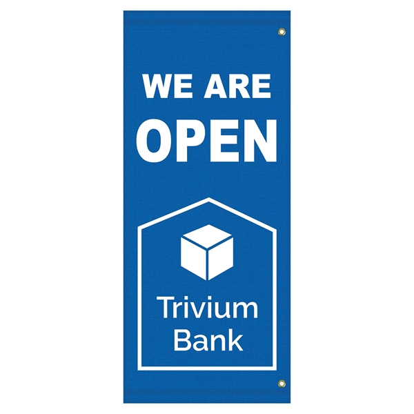 54" X 22" 1 Color Imprint Custom Sunbrella Avenue Banner... from ASI 80228 Quinn