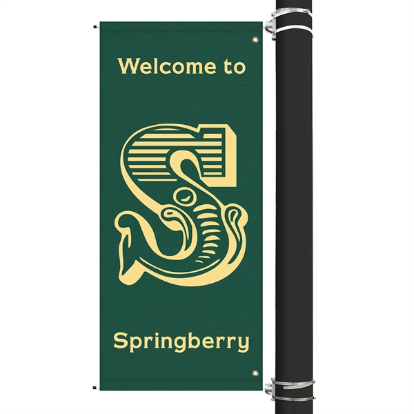 60" X 30" 1 Color Custom Sunbrella Avenue Banner... from ASI 80228 Quinn