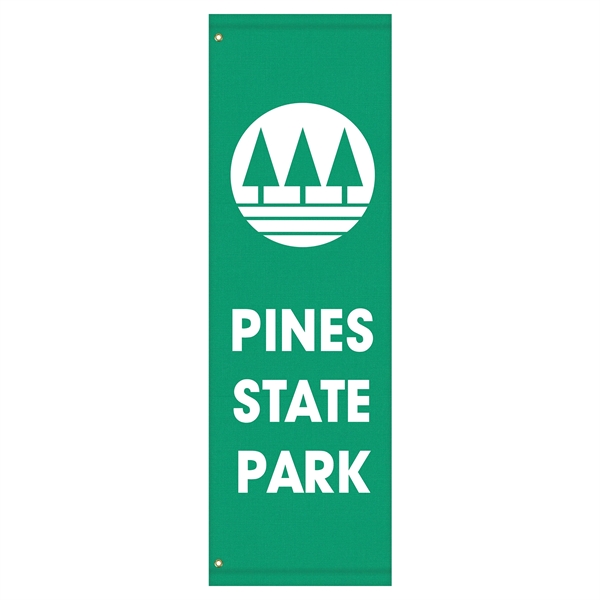 72" X 22" 1 Color Custom Sunbrella Avenue Banner... from ASI 80228 Quinn