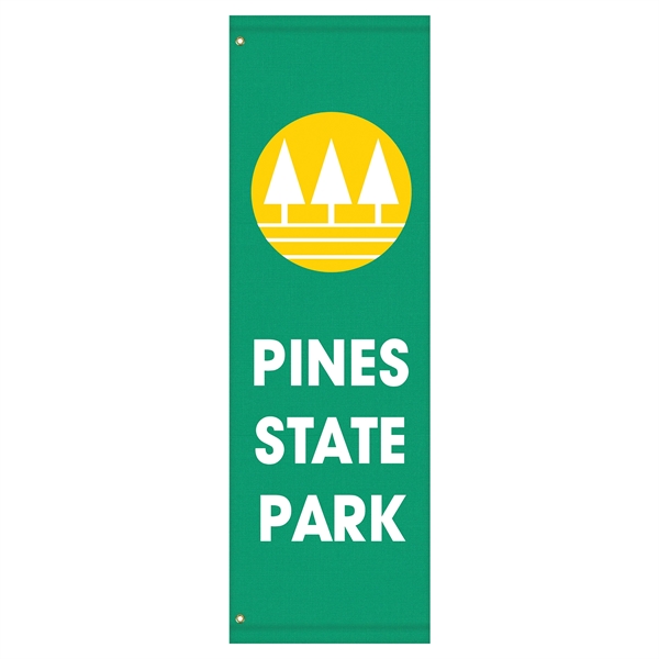 72" X 22" 2 Color imprint Custom Sunbrella Avenue Banner... from ASI 80228 Quinn