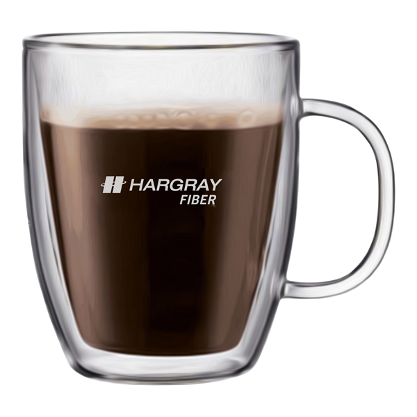 Hand blown double-wall glass Bistro mug keeps your hot drinks hot... from ASI 80060 VisionUSA