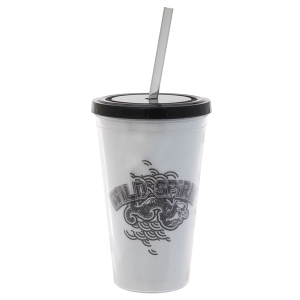Plastic tumbler with straw.... from ASI 30250 AZX Sport USA