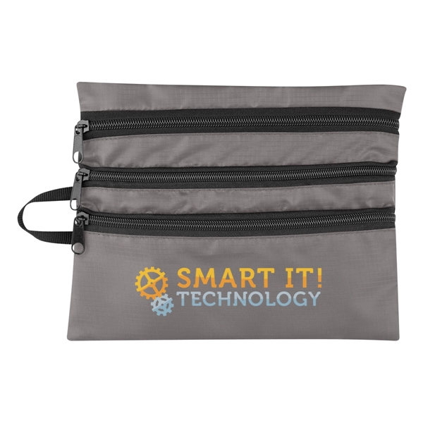 Travel bag made of polyester ripstop that measures 9" x 7"... from ASI 61125 Hit Promotional Products / Hit®