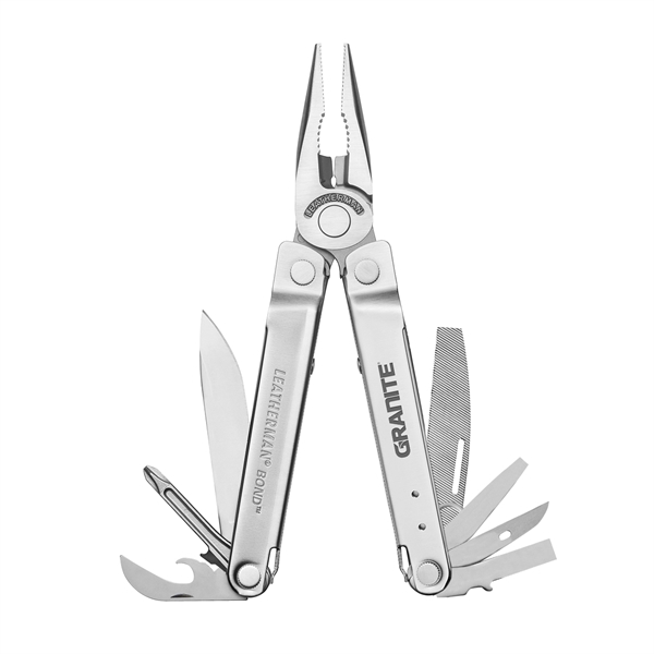 The Leatherman Bond is a lightweight multi-tool with a minimal design... from ASI 46170 Compass Industries Inc