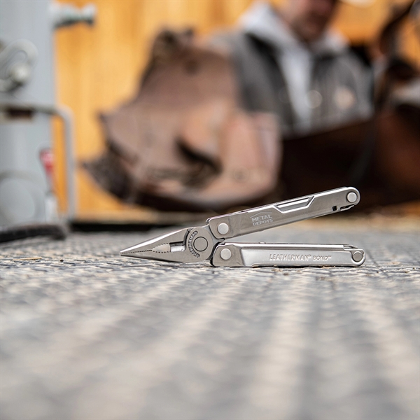 The Leatherman Bond is a lightweight multi-tool with a minimal design... from ASI 46170 Compass Industries Inc