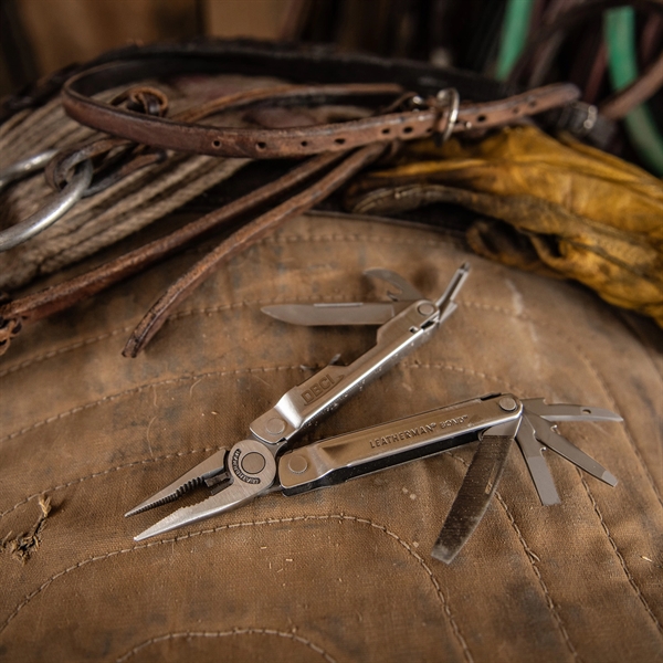 The Leatherman Bond is a lightweight multi-tool with a minimal design... from ASI 46170 Compass Industries Inc