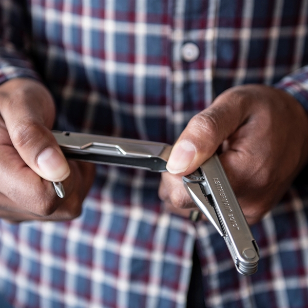 The Leatherman Bond is a lightweight multi-tool with a minimal design... from ASI 46170 Compass Industries Inc