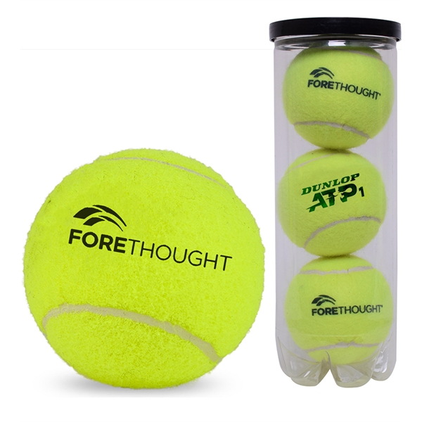Pressurized can of three official Dunlop championship tennis balls.... from ASI 38120 Ball Pro / Diversified Quality Kitchenware / Ball Pro Promotional Group