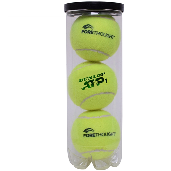 Pressurized can of three official Dunlop championship tennis balls.... from ASI 38120 Ball Pro / Diversified Quality Kitchenware / Ball Pro Promotional Group