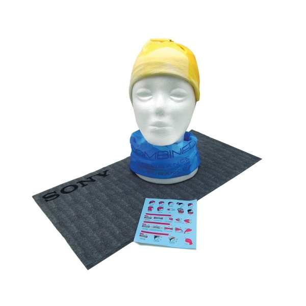 20"x10" polyester tubular bandana/sports headband.... from ASI 30250 AZX Sport USA