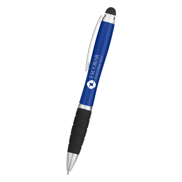 Twist-action pen with a light, stylus, and rubber grip for better... from ASI 61125 Hit Promotional Products / Hit®