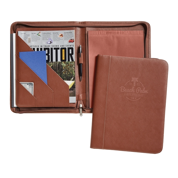 Zippered padfolio with a sleek and sophisticated styling that will have... from ASI 86565 Seville Gear