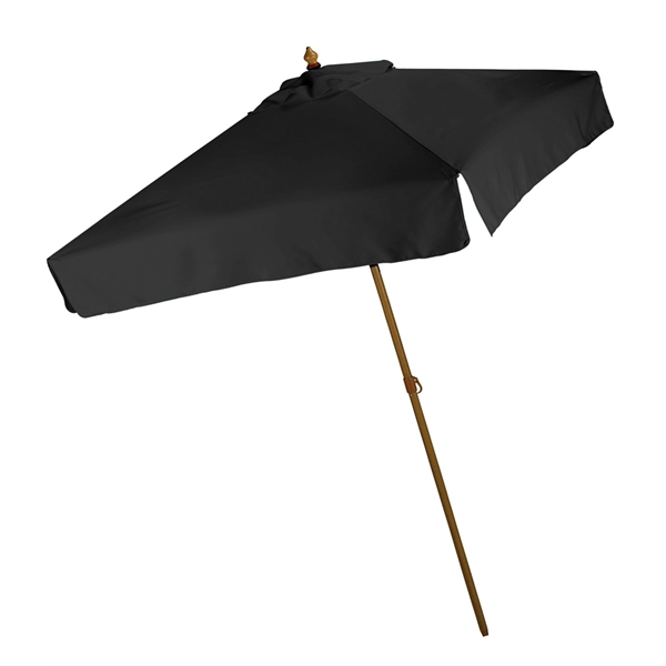 7 Foot square design market umbrella with wood grain steel frame... from ASI 76730 Peerless Umbrella Co Inc