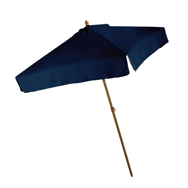 7 Foot square design market umbrella with wood grain steel frame... from ASI 76730 Peerless Umbrella Co Inc