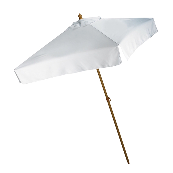 7 Foot square design market umbrella with wood grain steel frame... from ASI 76730 Peerless Umbrella Co Inc