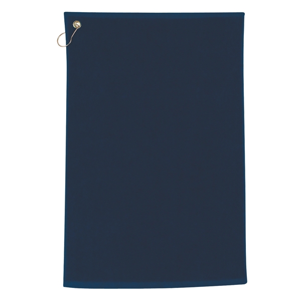 100% cotton unfolded golf towel with metal grommet and a hook.... from ASI 61125 Hit Promotional Products / Hit®
