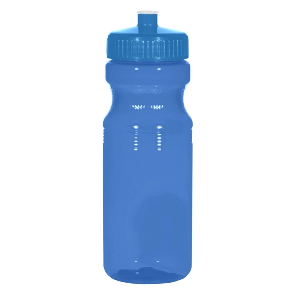 24 Oz. Poly-Clear Fitness Bottle. White and Translucent: Made With PET... from ASI 61125 Hit Promotional Products / Hit®
