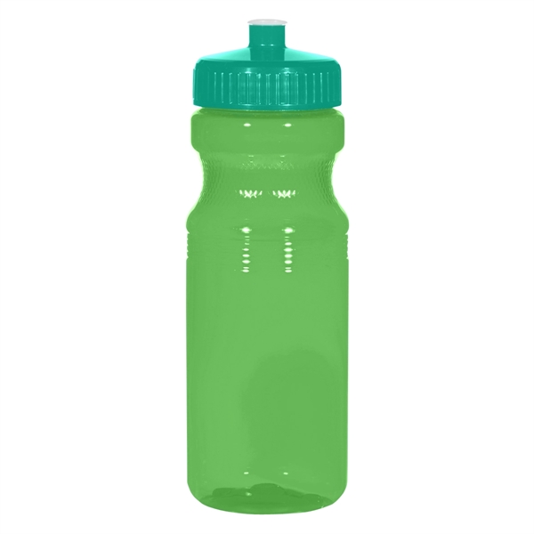 24 Oz. Poly-Clear Fitness Bottle. White and Translucent: Made With PET... from ASI 61125 Hit Promotional Products / Hit®