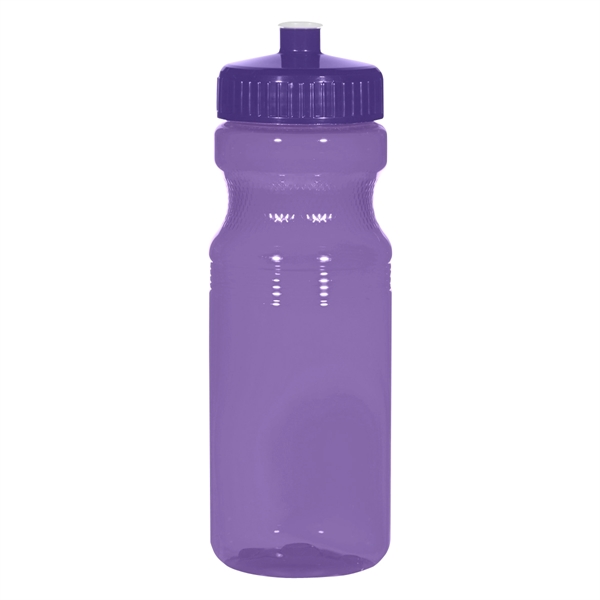 24 Oz. Poly-Clear Fitness Bottle. White and Translucent: Made With PET... from ASI 61125 Hit Promotional Products / Hit®