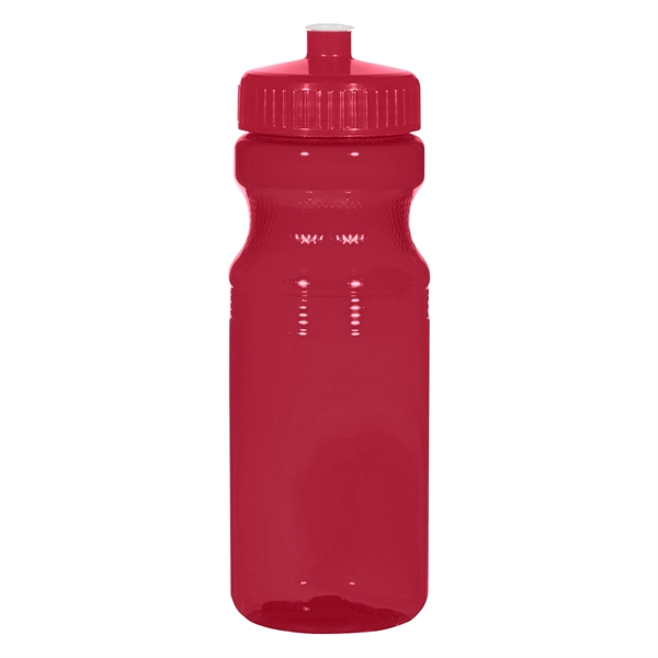 24 Oz. Poly-Clear Fitness Bottle. White and Translucent: Made With PET... from ASI 61125 Hit Promotional Products / Hit®