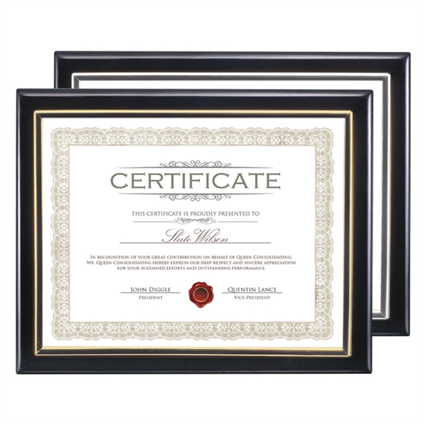 Black plaque with gold certificate holder. Blank.... from ASI 84592 St Regis Group / St Regis