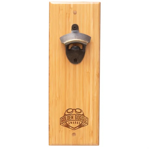 Bamboo Bottle Opener with Magnetic Catch... from ASI 91565 Totally Bamboo