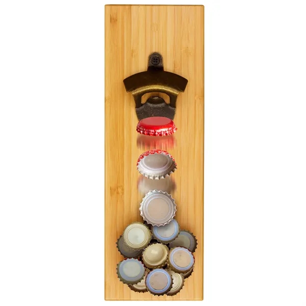 Bamboo Bottle Opener with Magnetic Catch... from ASI 91565 Totally Bamboo