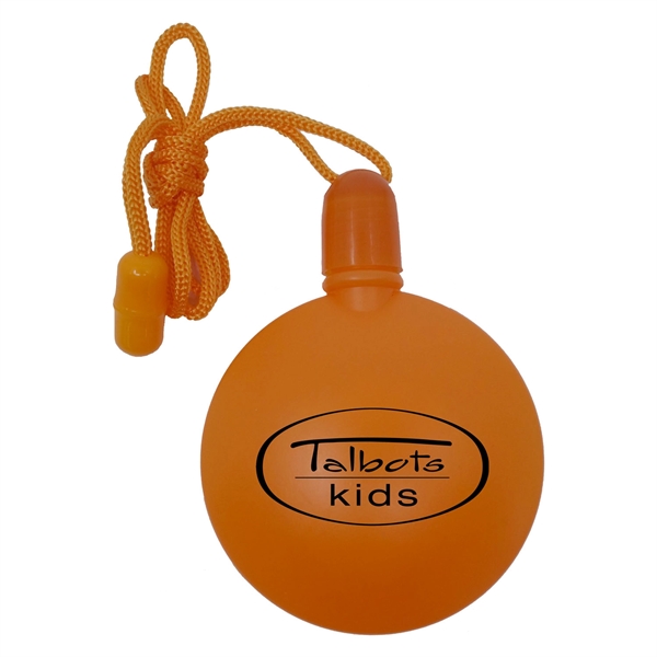 2.75" x 3.25" round plastic bubble dispenser on breakaway cord.... from ASI 90807 Tekweld