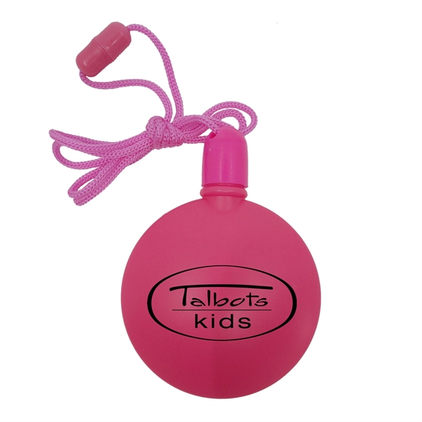 2.75" x 3.25" round plastic bubble dispenser on breakaway cord.... from ASI 90807 Tekweld