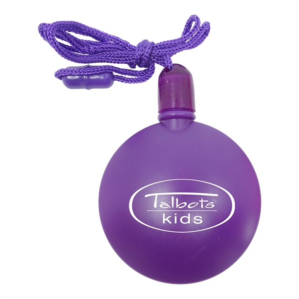 2.75" x 3.25" round plastic bubble dispenser on breakaway cord.... from ASI 90807 Tekweld