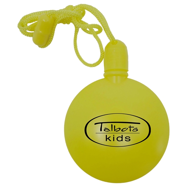 2.75" x 3.25" round plastic bubble dispenser on breakaway cord.... from ASI 90807 Tekweld