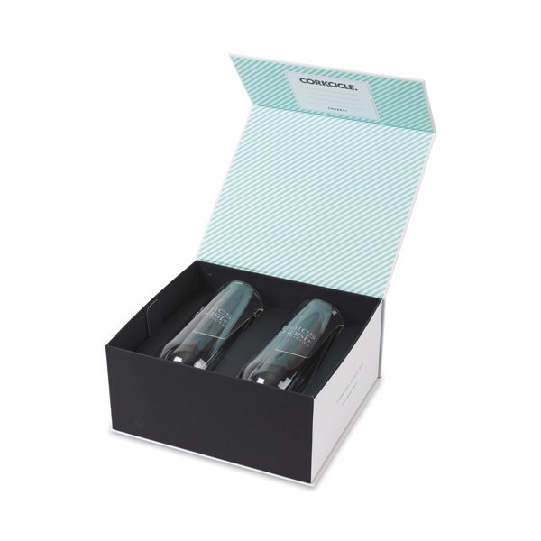 This double-walled stemless set of two Flutes makes the perfect gift.... from ASI 56070 Gemline / Gemline®