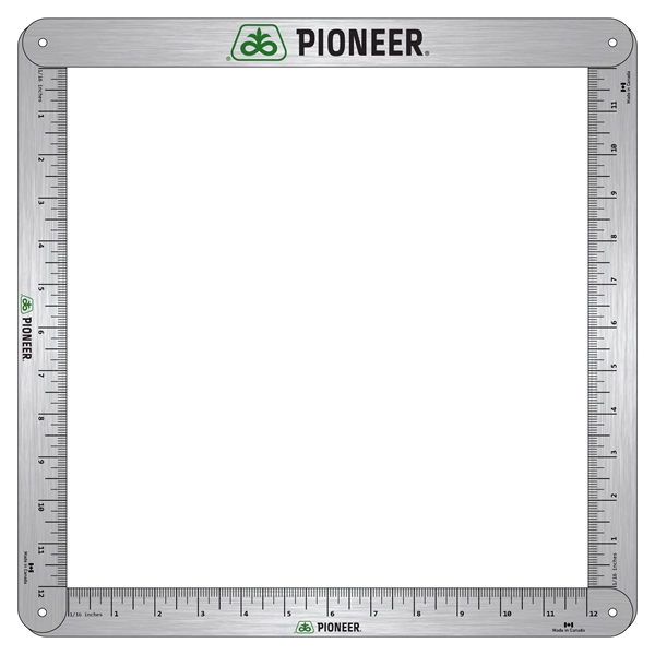 12" x 12" foldable square for measuring various crops.... from ASI 76797 Pelican Graphics / Pelican Lures