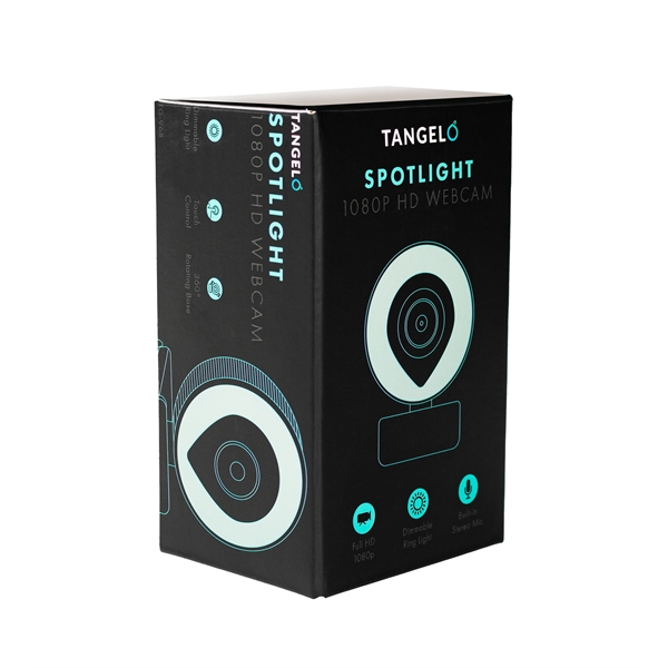 1080P HD webcam with LED Light, built-in dual noise cancelling microphones... from ASI 61005 Hirsch Gift Inc / HG TECH HG