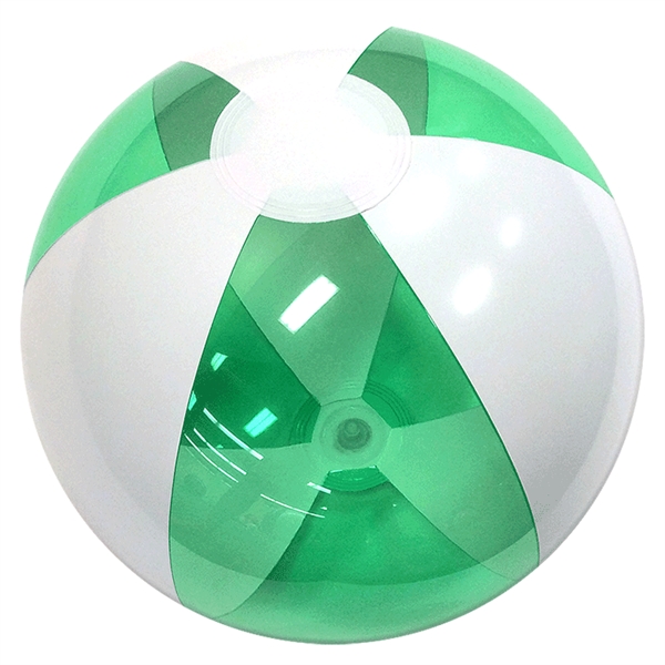 Inflatable alternating translucent color-white colored panel beach ball.... from ASI 31977 Adline Industries Inc