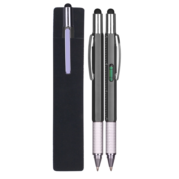 Twist action pen features solid ABS construction with liquid level and... from ASI 74585 Nu Promo International / Nu Promo Line