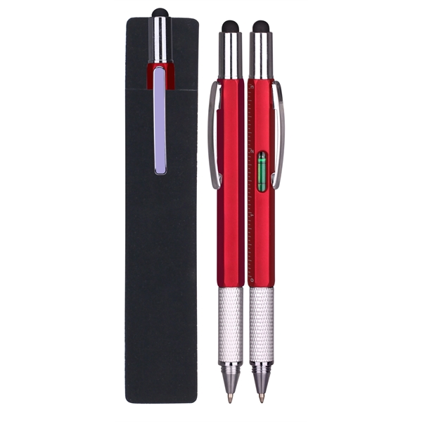 Twist action pen features solid ABS construction with liquid level and... from ASI 74585 Nu Promo International / Nu Promo Line